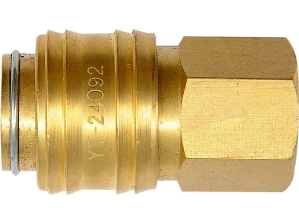 Snabbkoppling i mässing, hona G1/4"