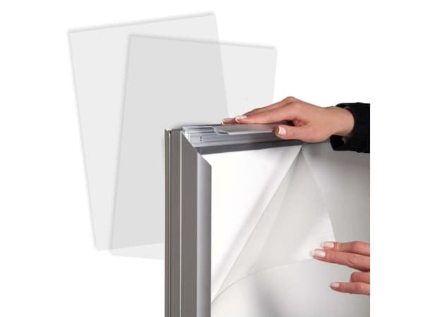 Frontplade, Twinco, klar, 500x1000 Twin Light