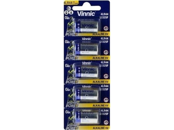 Vinnic-batteri 4LR44, 5 stk