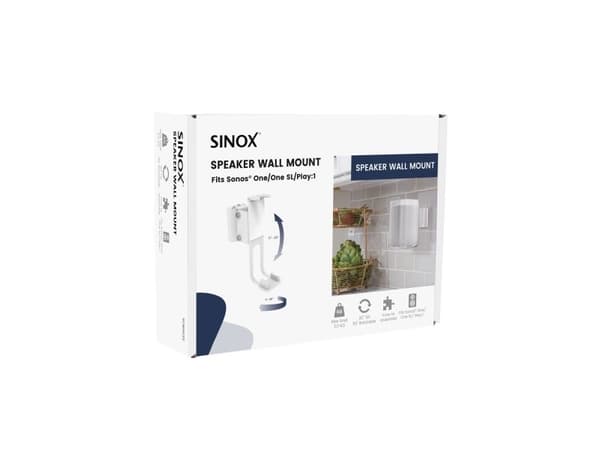 Sinox One SONOS® One, One SL, Play:1 högtalarfäste. Vit