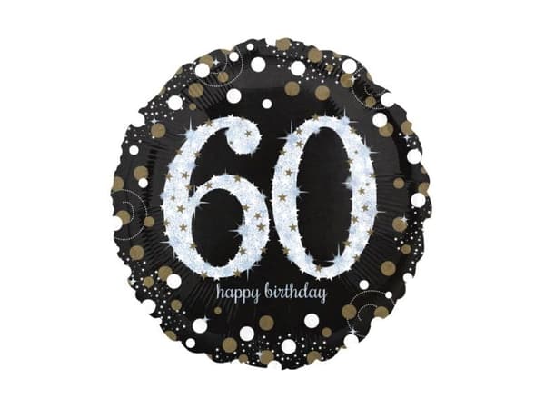 Folieballong 60 år Sparkling