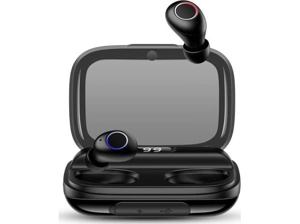 USAMS YJ Wireless 5.0 Digital Display Stereo Headset Black