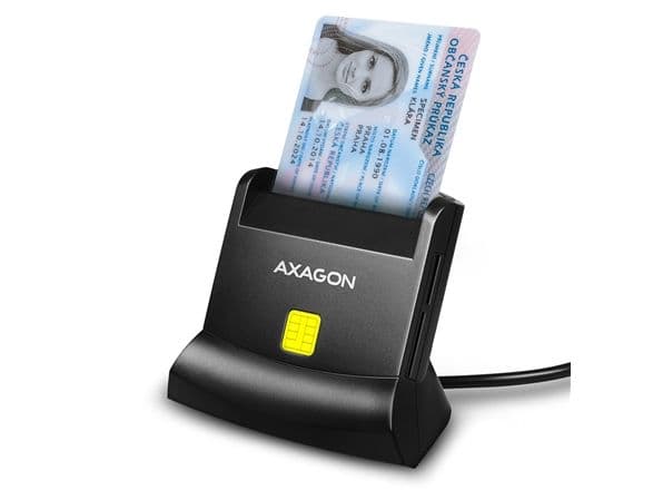 AXAGON CRE-SM2 USB-kort smart + SD/microSD/SIM