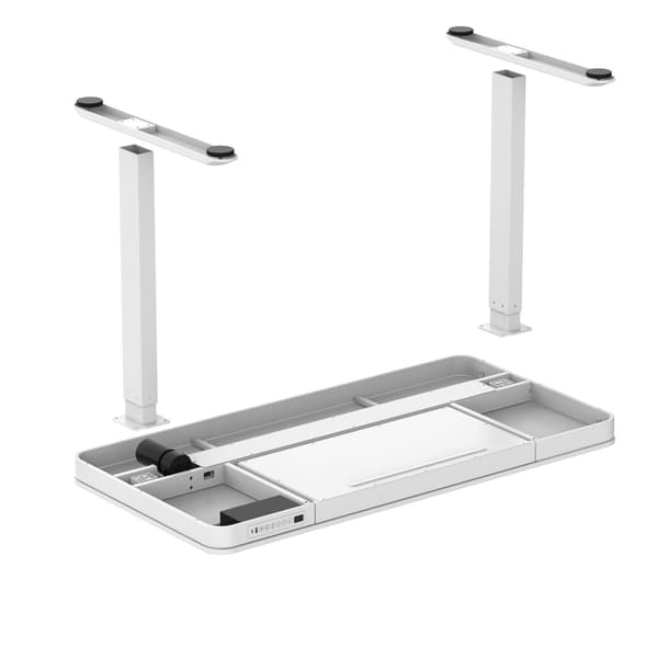 Activejet ET119S-B 120x60, Vit, 45 kg, 725 - 1225 mm, Trä, Rektangulär form, Stål