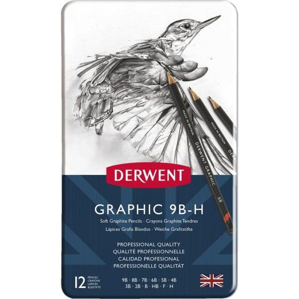 Linex Derwent grafitpennor 12 st set soft