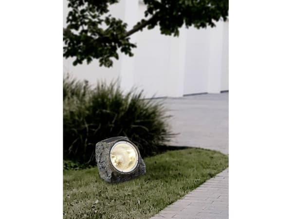 EGLO solcelle-sett med 3 steiner i grå plast