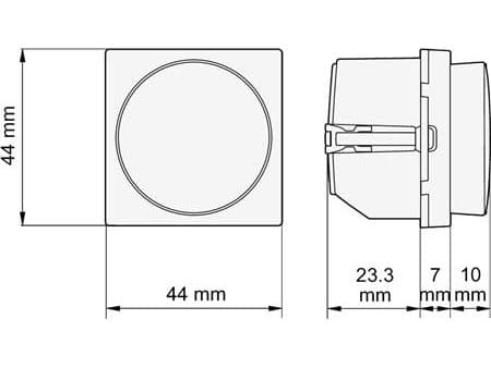 DALI-2 dimmer, vit, DK-design