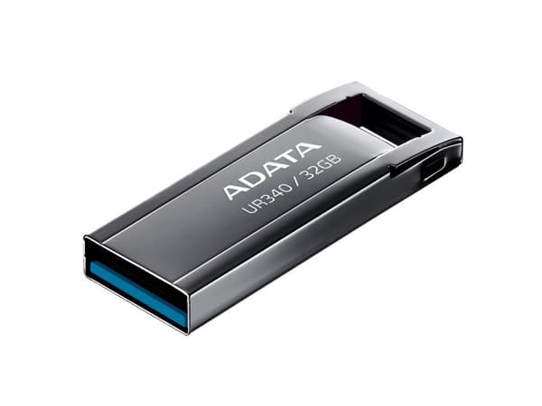 ADATA UR340 - USB-flashstasjon - 32 GB - USB 3.2 Gen 1 - svart