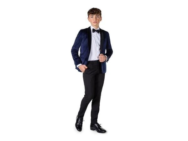 OppoSuits tummansininen bleiseri, teini-ikäinen