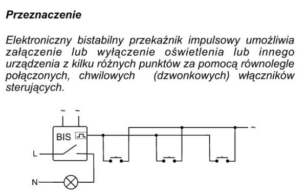 F&F impulsrelä 240V 16A 1 modul IP40 (BIS-411)