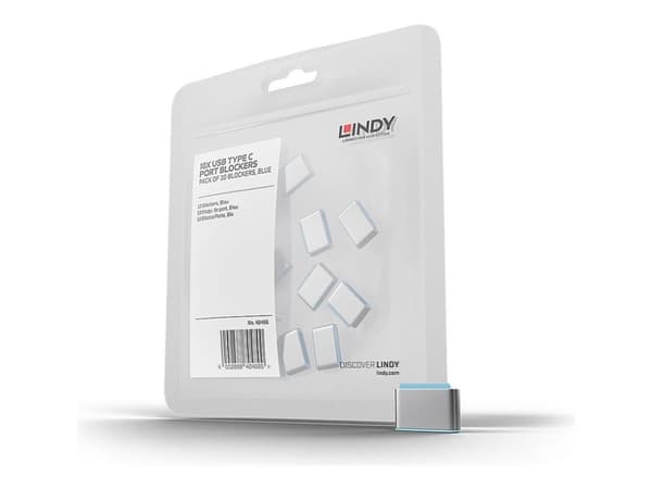 Lindy - USB-C-porttilokerot - sininen (10 kpl)