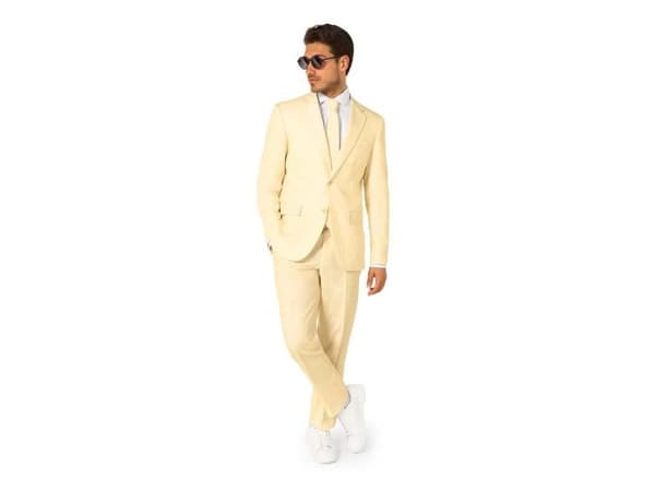 Pastellgul kostym OppoSuits