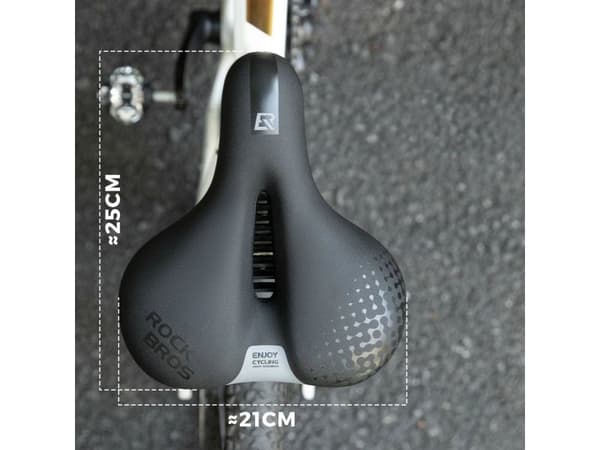 RockBros-pyöränsatula 6876, mukava ja ergonominen – musta