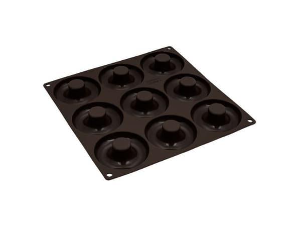 Lurch 00085094, Donut mould, Rectangular, Flat surface, -40 °C, 240 °C, Brown
