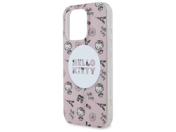 Hello Kitty IML All Over Paris MagSafe-skydd till iPhone 16 Pro Max - Rosa