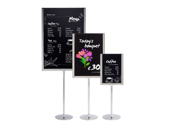 Securit® A4 kridtskilte 10 stk. slagfast polystyren, matsort