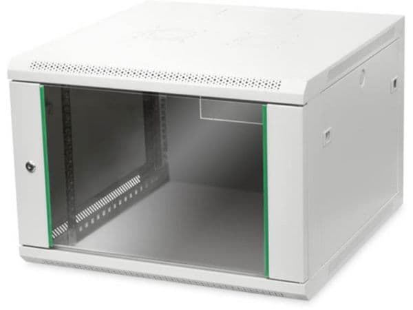 DIGITUS Professional Dynamic Basic Series DN-19 07U-6/6-EC - Skåp - väggmontering - grå, RAL 7035 - 7U - 19"