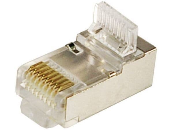 LogiLink MP0004, CAT5e, Plast, Gull, 100 stykker