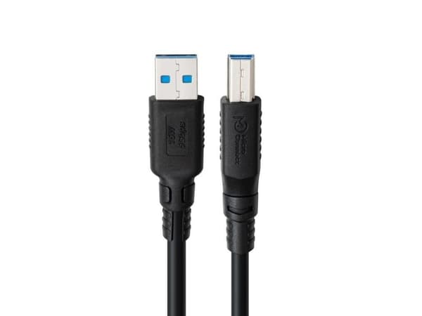 USB-kabel MicroConnect USB-A til USB-B 2 m svart (ColorFlex USB 3.2 A-B Gen 1)