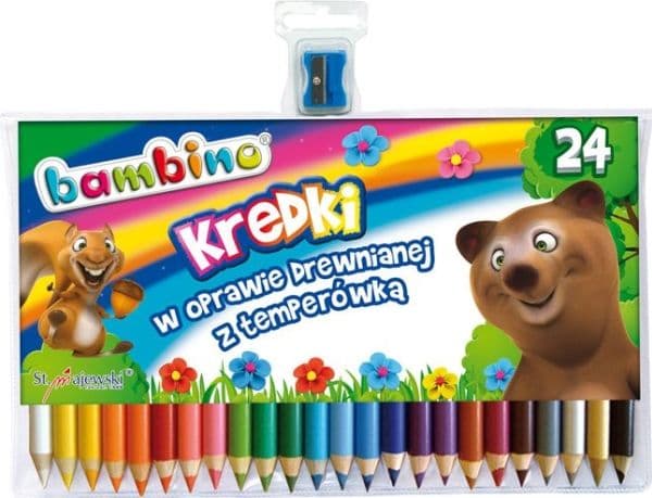 Värikynät 24kol Bambino puu+temp p4 MAJEWSKI