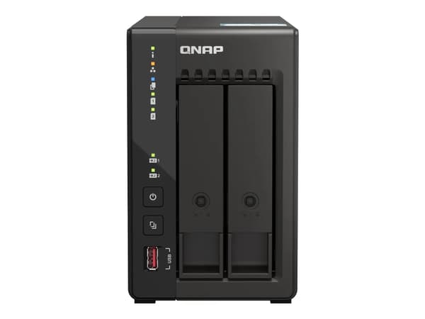 QNAP TS-253E, NAS, Tower, Intel® Celeron®, J6412, 8 GB, 0 TB