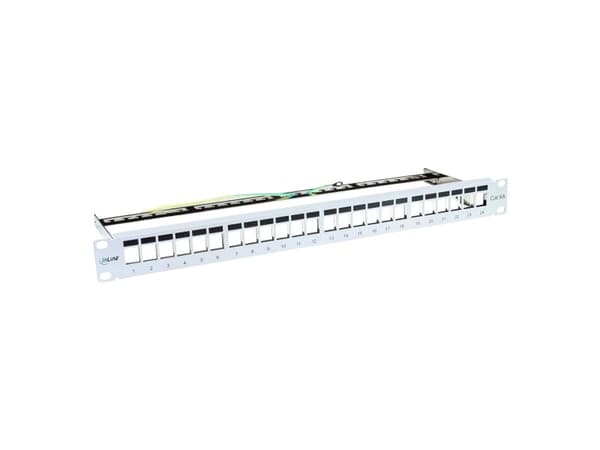 InLine 4043718158959, Cat5, Cat6, Cat6a, Grå, Rackmontering, 1U, 719 g, 190 mm