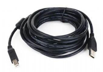 Cablexpert - USB-kabel - USB typ B (hane) till USB (hane) - 3 m - formpressad - svart