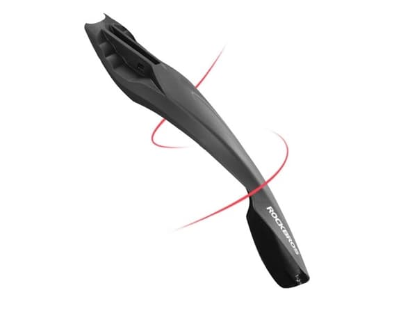 Rockbros suojalevy DNB8001 punaisella LED-valolla - musta