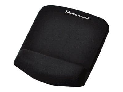 Fellowes PlushTouch - Musematte med håndleddsstøtte - svart