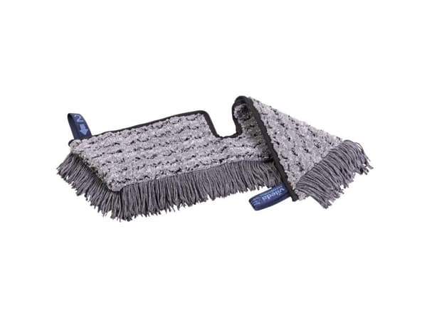 Mopp, Vileda Swep Duo r-MicroCombi Pro, grå, polyester, 50 cm, fickor