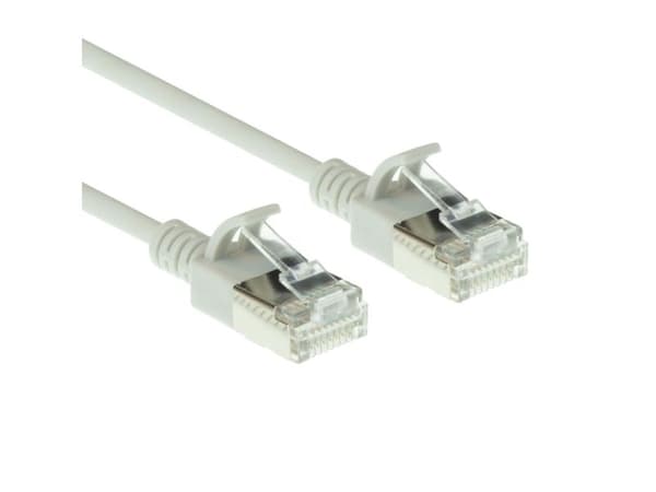 ACT grå LSZH U/FTP CAT6A slim patchkabel 0,15 m (DC7030)