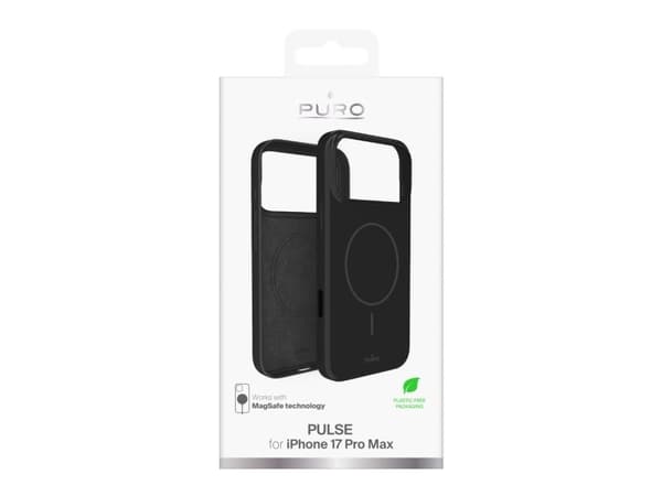 Puro Pulse beskyttelsesveske for iPhone 17 Pro Max polykarbonat - sort