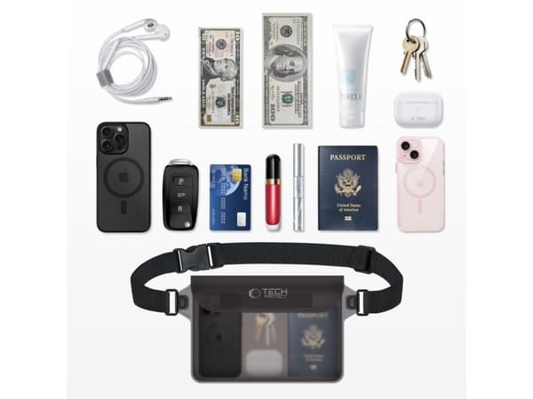 Tech-Protect TECH-PROTECT UWP10 universelt vanntett etui 10" svart/transparent