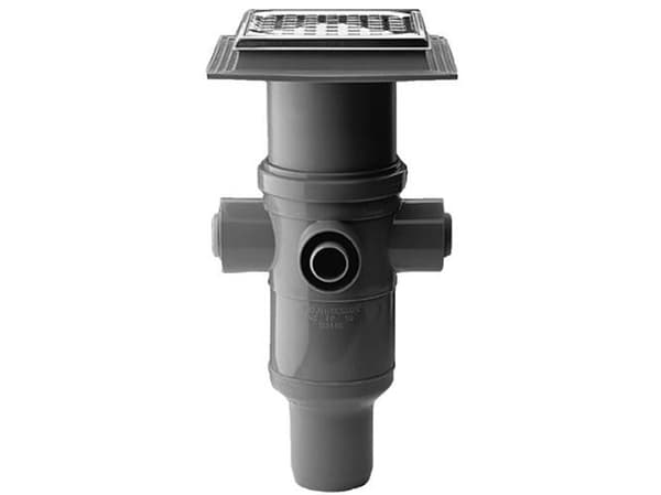 Jo-Flex Afløbsskål 75 mm - m/ stuts, m/ rist/ rm beton