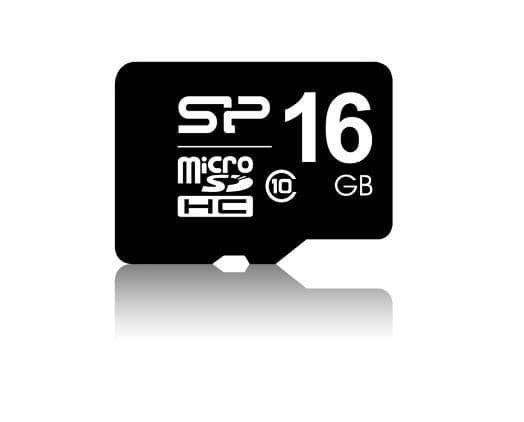 SILICON POWER - Flashminnekort (microSDHC til SD-adapter inkludert) - 16 GB - Class 10 - microSDHC