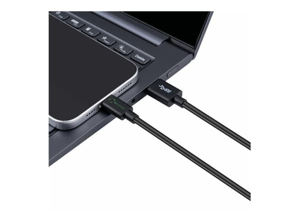 Microconnect ECO-USB3.2CA1, 1 m, USB A, USB C, USB 3.2 Gen 2 (3.1 Gen 2), musta