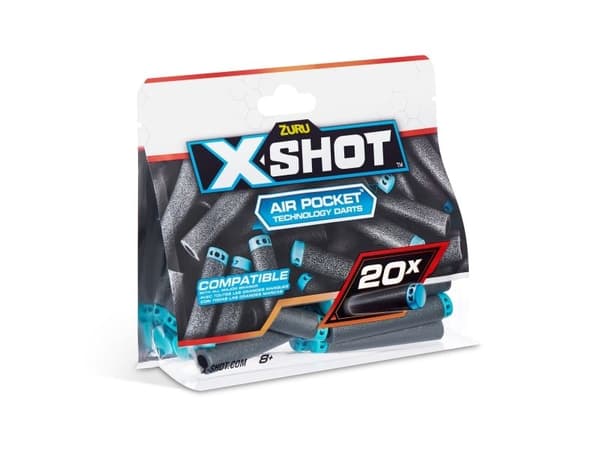 X-Shot Excel 20PK Refill Darts Foilbag