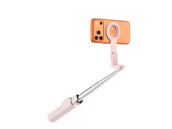 Selfiestick 4-pack TECH-PROTECT L11S Magsafe Bluetooth stativ rosa