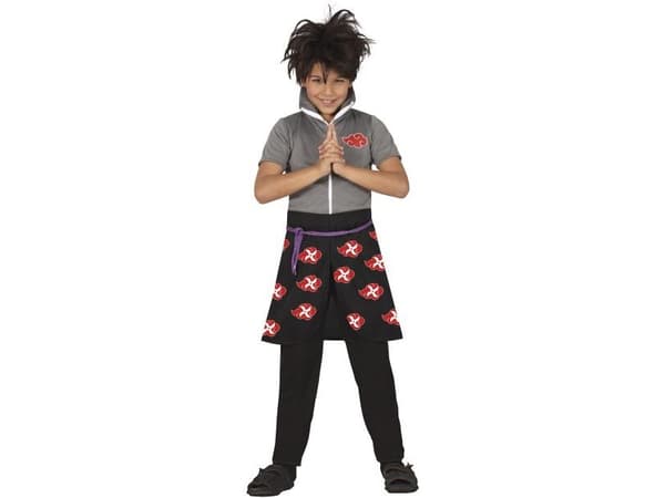 Musta anime-ninja-puku pojille