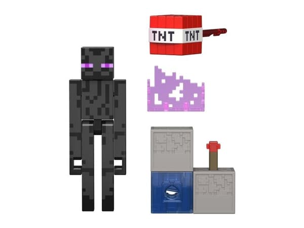 Minecraft Redstone Charged Enderman-figur, 6 År, Multifärg
