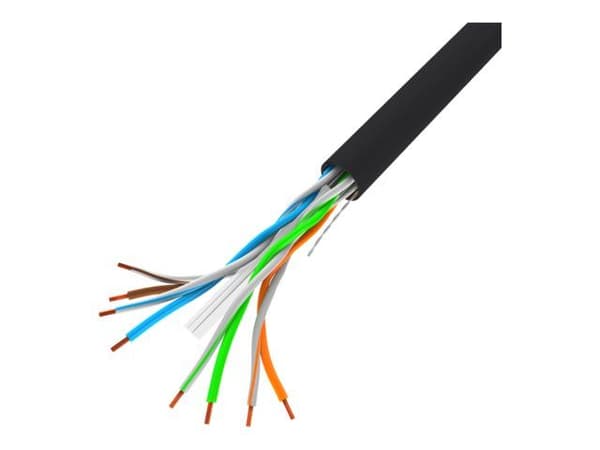 Lanberg - Samlet kabel - 305 m - 5.6 mm - UTP - solid - svart