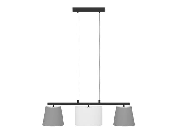 EGLO ALMEIDA 1 LANGBORD 3L L860 GRÅ/SORT/HVIT