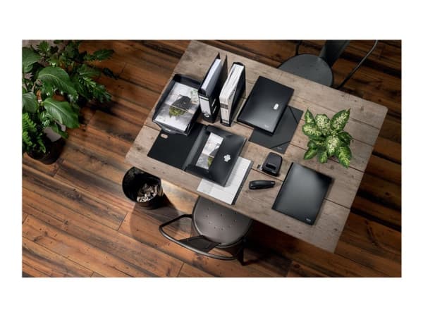 Leitz Recycle -kartonkikansio, musta – (10 kpl.)