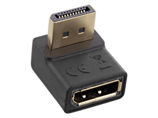 InLine 17199O, DisplayPort male, DisplayPort, Musta
