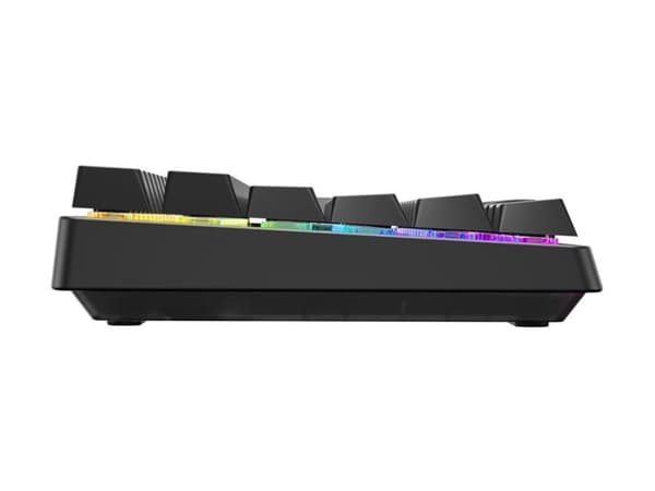 CHERRY XTRFY K33 Compact Wireless, Langaton, USB + RF Wireless + Bluetooth, Mem-chanical key switch, AZERTY, RGB LED, Musta