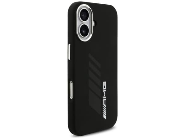 AMG silikone oversize rhombs MagSafe-skydd till iPhone 17 - sort