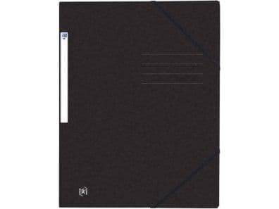 Elastisk mapp Oxford Top File+, 3 flikar, A4, svart