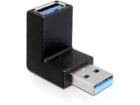 Delock - USB-adapter - USB typ A (hane) till USB typ A (hona) - USB 3.0 - svart