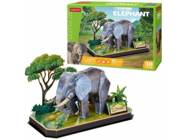 Cubic Fun CUBIC FUN 3D ANIMAL palapelit Elefantti.