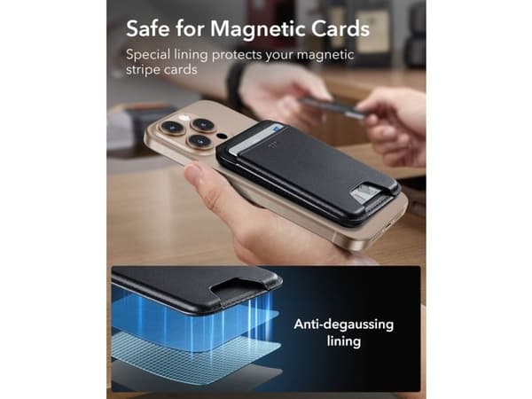 ESR CLASSIC RFID MAGNETIC WALLET STAND MAGSAFE BLACK